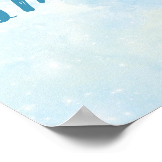 Magical Discover You Imagination Poster (blauw) (Hoek)