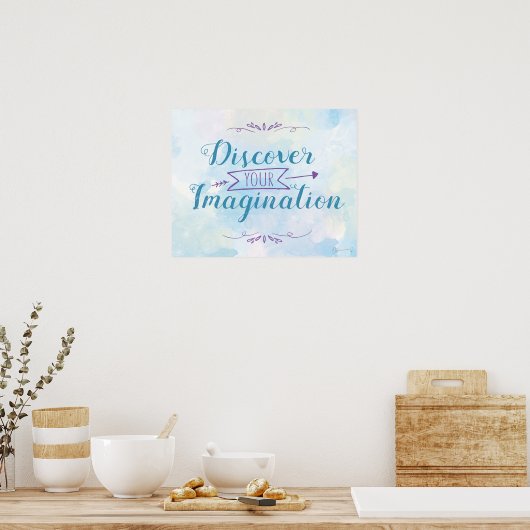 Magical Discover You Imagination Poster (blauw) (Keuken)