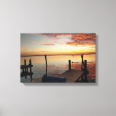Magical Dock Sunset Canvas Afdruk (Voorkant)