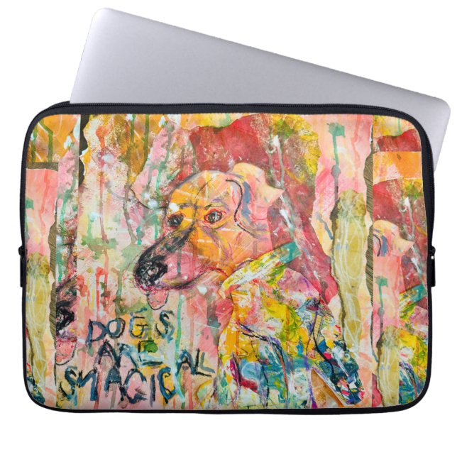 Magical Dog Laptop Sleeve (Voorkant)