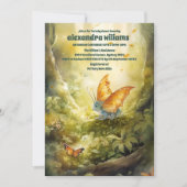 Magical Dragon Baby shower Kaart (Voorkant)