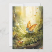 Magical Dragon Baby shower Kaart (Achterkant)