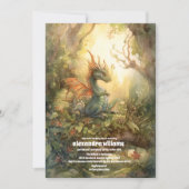 Magical Dragon Baby shower Kaart (Voorkant)