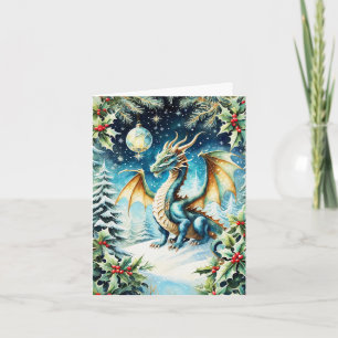 Magical Dragon Christmas beroemd gemaakt door Holl Kaart