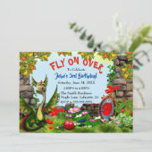 Magical Dragon Fantasy Verjaardagsfeestje Kaart (Staand voorkant)