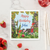 Magical Dragon Fantasy Verjaardagsfeestje Servet (Insitu)