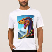 Magical Dragon Head Face T-Shirt (Voorkant)