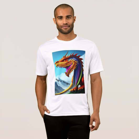 Magical Dragon Head Face T-Shirt (Voorkant volledig)