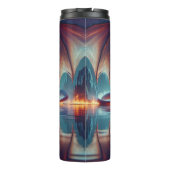 Magical Dragon Reflection AI Art Thermosbeker (Achterkant)