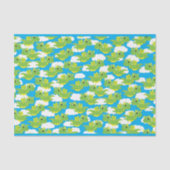 Magical Dragon Schattige 1e verjaardagsfeestje Tissuepapier (Voorkant)