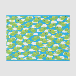 Magical Dragon Schattige 1e verjaardagsfeestje Tissuepapier