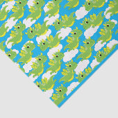 Magical Dragon Schattige 1e verjaardagsfeestje Tissuepapier (Detail)