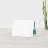 Magical Dragon Schattige Bedankt 1e Verjaardag Kaa Kaart (Achterkant)