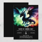 Magical Dragon Verjaardag Digitaal Kaart (Voorkant / Achterkant)