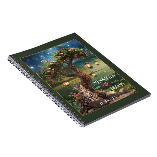 Magical Dream Cat Night Notitieboek (Rechterzijde)