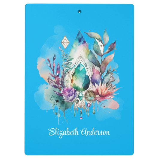 Magical Dreamcatcher Mystical Aqua Klembord (Achterkant)