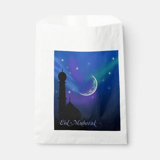 Magical Eid Night - Islamic Greeting Favor Bag Bedankzakje (Voorkant)
