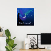 Magical Eid Night - Islamic Greeting Poster Print (Thuiskantoor)