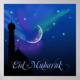 Magical Eid Night - Islamic Greeting Poster Print