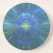 Magical Eight Leaf Clover Zandsteen Onderzetter (Voorkant)