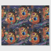 Magical Elf & Bird Whimsical Christmas Cadeaupapier (Vlak)