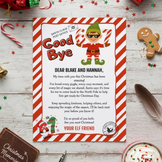 Magical Elf Goodbye Letter