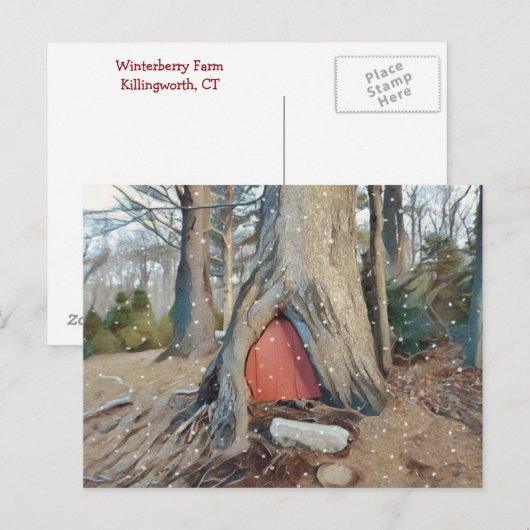 Magical Elf House Briefkaart (Voorkant / Achterkant)