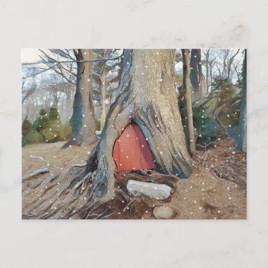 Magical Elf House Briefkaart (Voorkant)