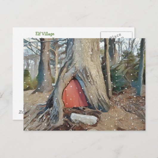 Magical Elf House Briefkaart (Voorkant / Achterkant)