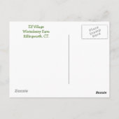 Magical Elf House Briefkaart (Achterkant)