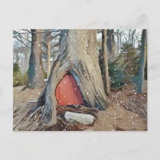 Magical Elf House Briefkaart (Voorkant)
