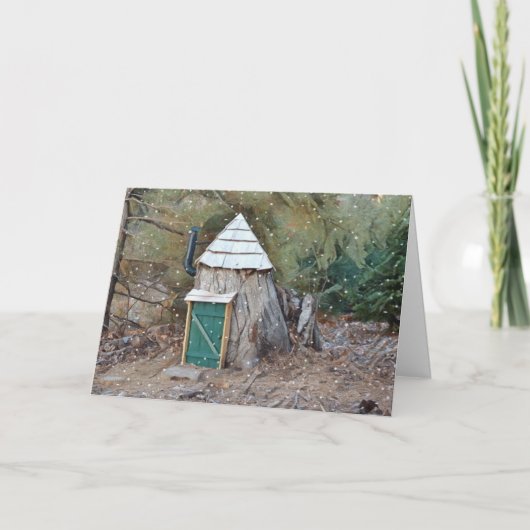 Magical Elf House Feestdagen Kaart (Voorkant)