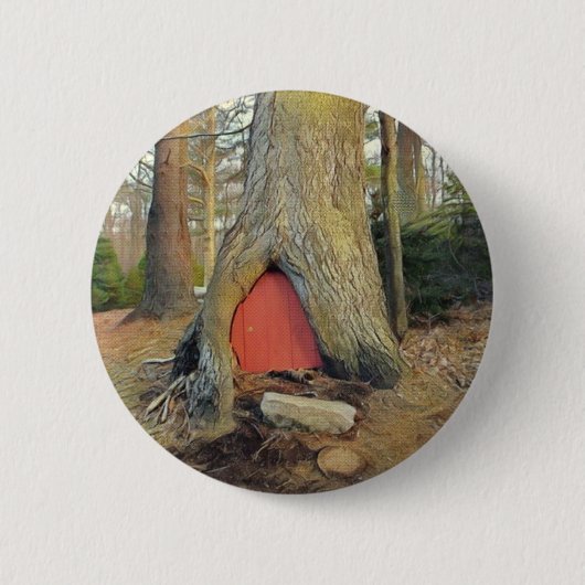 Magical Elf House Ronde Button 5,7 Cm (Voorkant)