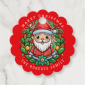 Magical Elf Kerstfeest Bedankjes Labels (Voorkant)