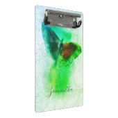 Magical Emerald Green Waterverf Butterfly Script Mini Klembord (Schuin)