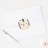  Magical Enchanted Roos Wedding Party Ronde Sticker (Envelop)