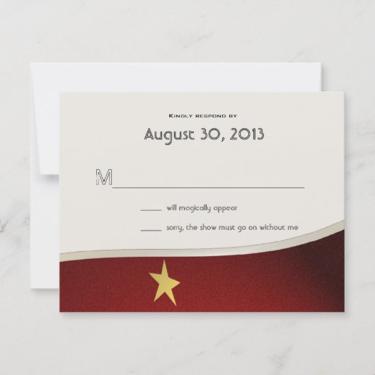 Magical Event Reply Kaart (Voorkant)