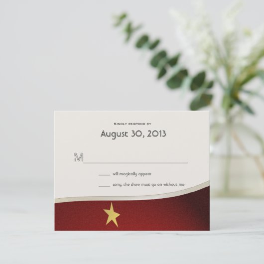 Magical Event Reply Kaart (Staand voorkant)