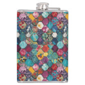 Magical Fairies And Floral Hexagon Patchwork Heupfles (Achterkant)