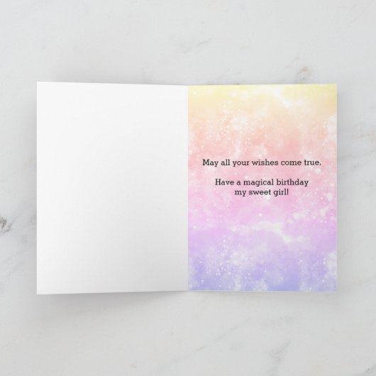 Magical Fairy 6th Birthday Kaart (Binnen)