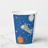 Magical Fairy and Jack O'Lantern Halloween party Papieren Bekers (Achterkant)