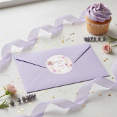 Magical Fairy and Unicorn Girls Birthday Party Ronde Sticker