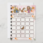 Magical Fairy Baby shower Bingo Activiteit Kaart (Voorkant)