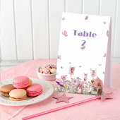 Magical Fairy Baby shower tafel nummer teken Kaart