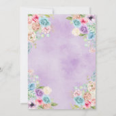 Magical Fairy Birthday Invitation Kaart (Achterkant)