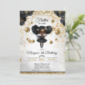 Magical Fairy Birthday Invitation Kaart (Staand voorkant)