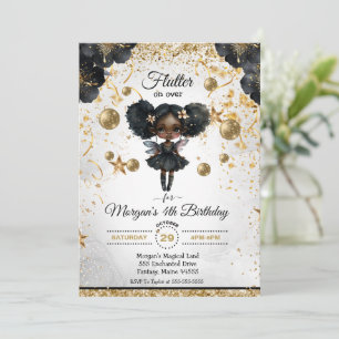 Magical Fairy Birthday Invitation Kaart