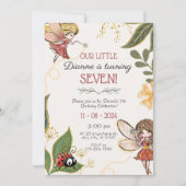 Magical Fairy Birthday Invitation Kaart (Voorkant)