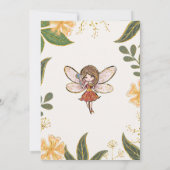 Magical Fairy Birthday Invitation Kaart (Achterkant)