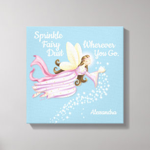Magical Fairy Blue Canvas Afdruk